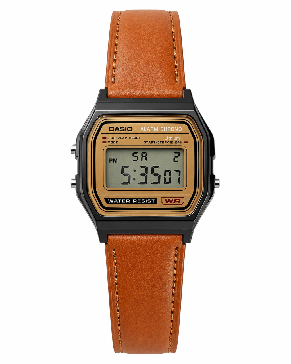 Casio Vintage Alarm Chrono Deri Kordon Dijital Kol Saati